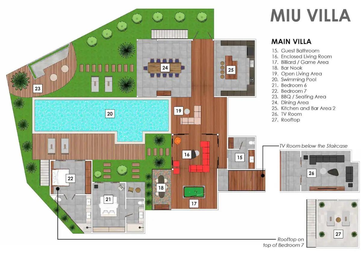 You Think You Know Canggu - Think Again! Stunning Large Luxxe 7Bed Villa Exterior photo